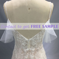 TEENYEE Boho Chic sirène chapelle train queue de poisson robes de mariée robe de gala français tulle dentelle robe de soirée de mariage