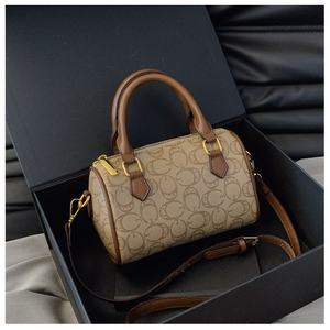 Sac à main pour femme de marque de luxe, en forme de coussin, doublure en polyester, imprimé géométrique décontracté, fermeture éclair durable - Product Image 4