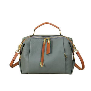Bolso de Mano AndoBag de Gran Capacidad para Mujer, Bolso Boston Simple y Moderno, Bolso Bandolera de Cuero Vacuno Genuino Togo 9993 - Product Image 5