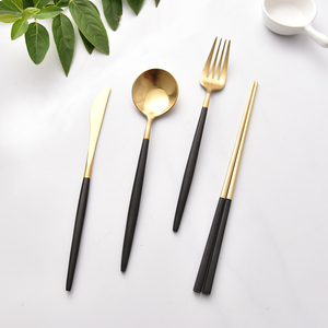 Venta superior para cubiertos chapados en oro de la boda de <span class=keywords><strong>amazon</strong></span> - Product Image 5