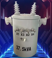 Transformateur de puissance monophasé monté sur poteau 10 kVA 220 V 200 V Cuivre 60 Hz Modèles 15 kVA 25 kVA 37,5 kVA 50 kVA 375 kVA