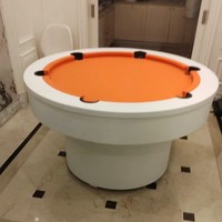 Table de billard ronde multifonctionnelle haut de gamme - Table de billard moderne et élégante avec plusieurs options de couleurs pour la maison