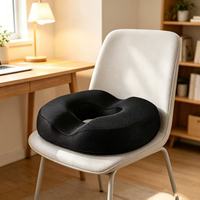 Orthopädische moderne Steißbein-Sitzauflage aus Schaumstoff mit Kühlgel-Memory-Schaum, U-förmiges Steißbein-Druckentlastungskissen mit abnehmbarem Bezug für