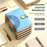 Carnet de notes A5 personnalisé avec logo, couverture rigide, élégant coffret cadeau d'affaires, agenda en cuir pour événements d'entreprise, cadeau promotionnel