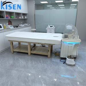 Table de Salon Mobile Kisen avec Bac à Shampooing et Lit de Thérapie Capillaire pour Salon de Beauté – Conception Sans Tuyau, Facile à Nettoyer et Compacte - Product Image 1