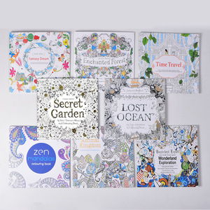 Livre de coloriage décompression pour enfants, motif <span class=keywords><strong>Jardin</strong></span> <span class=keywords><strong>Secret</strong></span>, vente en gros, pas cher, cadeau pour enfants, livre d'activités anti-stress - Product Image 2