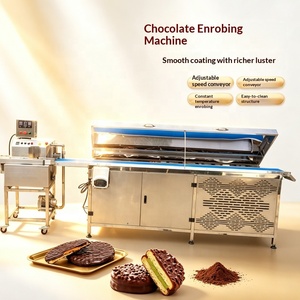 Machine de recouvrement de <span class=keywords><strong>chocolat</strong></span> automatique à haute efficacité en acier inoxydable 304 avec chauffage à température constante et revêtement uniforme - Product Image 1