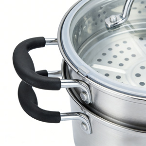 Pentola per Zuppa <span class=keywords><strong>Fungho</strong></span>, Vendita Diretta dalla Fabbrica, per Cucinare e Riscaldare, in Acciaio Inox Spesso con Coperchio Trasparente - Product Image 2