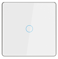 Interrupteur tactile ZigBee, interrupteur intelligent pour éclairage, cadre en aluminium de qualité supérieure, panneau en verre trempé, or, argent, CE, RoHS, vente en gros, OEM