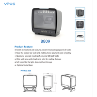 OEM gran suministro de escritorio 2D omnidireccional escáner de código de barras QR lector de código de barras con cable lector de código de barras