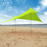UPF 50 + lumière parasol Pop up plage Lycra tente plage auvent tente pare-soleil abri