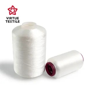 高粘着性シルク糸シルクライト連続フィラメントポリエステル糸210D/2レザーバッグに適しています