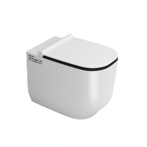 Inodoro Suspendido Alba Rimless de 56 cm en Negro Mate - Product Image 3