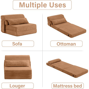 Divano <span class=keywords><strong>Letto</strong></span> <span class=keywords><strong>Pieghevole</strong></span> Personalizzato per Ufficio, <span class=keywords><strong>Materasso</strong></span> Singolo Portatile in Spugna ad Alta Densità Stile Tatami - Product Image 3