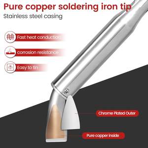 <span class=keywords><strong>Fer</strong></span> à <span class=keywords><strong>souder</strong></span> électrique de qualité professionnelle 80-300W soudage à haute puissance à chauffage rapide réparation électronique efficace pour électricien - Product Image 2