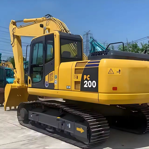 Excavatrice Komatsu PC200-7 d'occasion, godet de 0,8 m, poids opérationnel de 20 tonnes, puissance de 115 kW, PLC et moteur, usage intensif, à vendre à Shanghai - Product Image 2