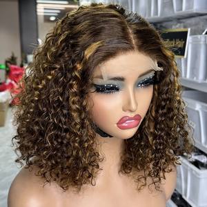 好运气头发perruque <span class=keywords><strong>catalina</strong></span> cortas de cheveux humains小精灵bob jacquemus naturel avec frontale - Product Image 1