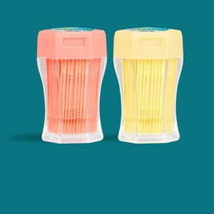 200 brosses interdentaires flexibles en plastique de qualité alimentaire, écologiques, éliminent les bactéries, 6 couleurs, pour la famille et le camping - Product Image 2