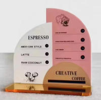 Supports d'affichage arqués en acrylique avec code QR pour réseaux sociaux, scannables, pour Instagram, pour entreprises, salons, restaurants, bars