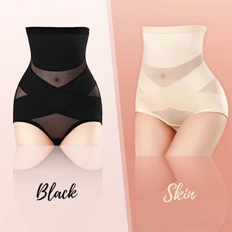 Cross Compression Abs Shaping Pants Women Slimming Body Shaper Tummy Control