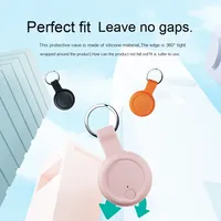 Étui de protection en silicone mini imperméable et écologique avec boucle métallique anti-poussière pour traceur GPS Apple pour chiens et chats, garantie 1 an