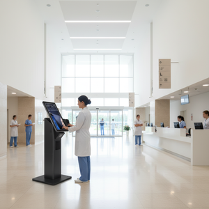 Máquina de Autoservicio de 21.5'' con Sistema de Pago con Tarjeta de Crédito, Impresora de Tickets, Kiosco de Juegos, Kiosco de Autoservicio para Exteriores - Product Image 1