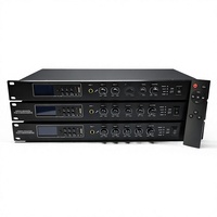 Système de sonorisation pour mosquées, écoles, églises, amplificateur domestique 1U 200W/500W/800W/1KW avec entrée USB/FM/MIC en aluminium et métal