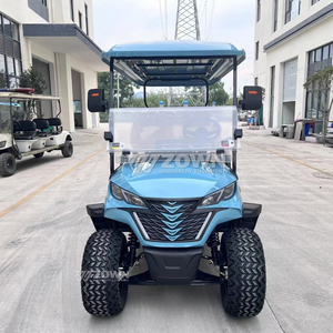 Elegante Carro de Golf Eléctrico Todoterreno Azul para 2 Personas, para Recreación Personal al Aire Libre - Product Image 1