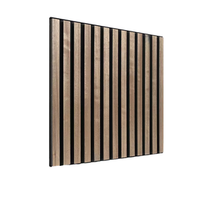 Pannello Acustico Nordi in MDF, Design Moderno, Ignifugo, Impermeabile, Fonoassorbente 80% NRC, Doghe Scanalate in Legno con Design Grafico - Product Image 1