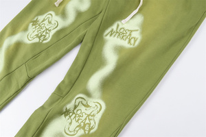 Perdu Intricacy Lavande Serpent Imprimer Grand logo Incrusté de Diamants <span class=keywords><strong>Pantalon</strong></span> d'Eau Lavée <span class=keywords><strong>Pantalon</strong></span> de <span class=keywords><strong>Jogging</strong></span> de Haute Qualité - Product Image 3