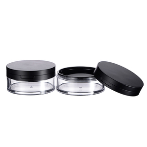 Pot de <span class=keywords><strong>crème</strong></span> <span class=keywords><strong>CC</strong></span> vide en plastique de haute qualité Boîte à poudre à coussin d'air Poudre de maquillage vide compacte avec couvercle noir - Product Image 1
