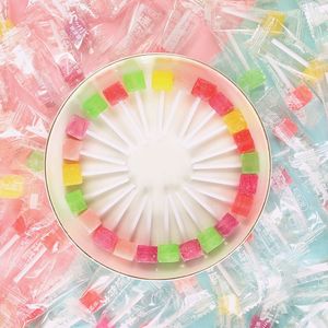 <span class=keywords><strong>Mini</strong></span> carrés de gelée en forme de fruits, saveur fruitée, garniture pour <span class=keywords><strong>bubble</strong></span> <span class=keywords><strong>tea</strong></span>, OEM/ODM disponible, prix de gros directement des usines chinoises - Product Image 1