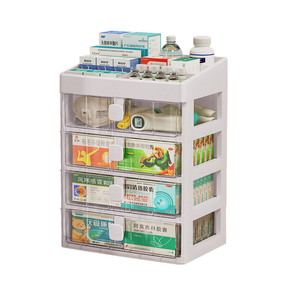 4 layer M 23.5*16.5*32.7cm White