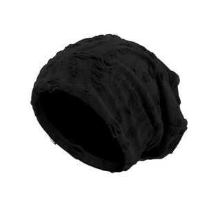 HZM-61064 Hole Slouchy Chemo Beanies, Chemo Cap Headwear <strong>Cancer</strong> <strong>Hats</strong> for Women With Hair Loss - Product Image 2
