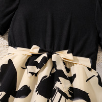 Robe élégante d'été pour filles, imprimé floral superposé, style exotique, collection 2025 – Livraison gratuite aux États-Unis