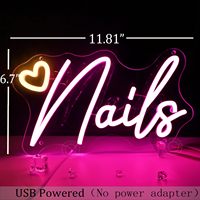 En stock : Enseigne néon LED personnalisée pour salons de manucure, instituts de beauté, salons de maquillage et salles de beauté