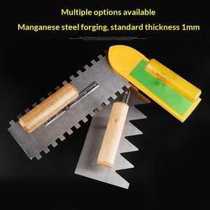 ด้ามจับไม้อุตสาหกรรม DIY ไม้พายทากระเบื้องตาม<span class=keywords><strong>ห</strong></span>ลักสรีรศาสตร์มีดและพลั่วพร้อมใบมีดโค้งงอด้ามจับ11in ตามหลักสรีรศาสตร์ - Product Image 3