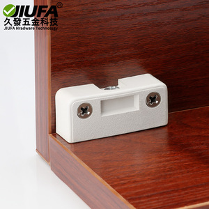 Connecteur d'angle de meuble JIUFA, support carré en plastique pour armoire, installation facile, blanc, marron, noir - Product Image 1