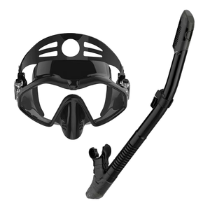 Masker selam tahan air wajah penuh silikon HD dengan bingkai besar Volume rendah untuk dewasa direkomendasikan untuk menyelam skuba - Product Image 5