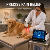 Dispositivo de Terapia Láser Veterinaria PHOMED EaseLight Clase IV para Rehabilitación, Alivio del Dolor y Recuperación Deportiva de Perros, Gatos y Caballos