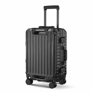 Valise de voyage d'affaires à double fermeture éclair, fabrication de valises, séparation sèche et humide, doublure humide, serrure douanière TSA, chariot en aluminium PC - Product Image 1