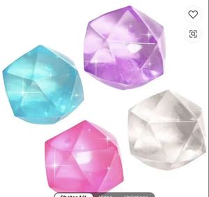 Jouets sensoriels Ice Cube Fidget - Jeu sensoriel avec de vraies coquillages marins, matériau TPR souple pour enfants et adultes, balle à presser - Product Image 1