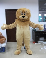 Costume de Mascotte Lion Marron Clair Personnalisable et Moelleux pour Adultes, Idéal pour les Fêtes de Noël et d'Halloween - Service OEM Disponible