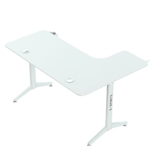 Beisijie Bàn máy tính góc bàn thiết kế hiện đại L hình khung màu trắng trái chơi game Bàn Game Thủ - Product Image 6