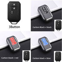 Funda de llave de ABS de carbono con control remoto de 2/3/4 botones para Suzuki Ertiga Vitara Wagon R Jimny SX4 SWIFT Splash 2015
