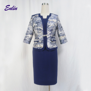 Vestidos al por Mayor OEM, Vestidos de Talla Grande para Mujer, Vestido de Oficina con Abrigo - Product Image 4