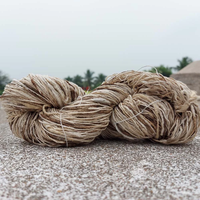 100% Eri Soie Tissu 70 Momme Épais Texturé À La Main 140cm Uni Tissé Style Non Teint Naturel Décor À La Maison pour Filles et Garçons