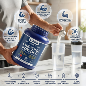 Creatina en Polvo para Aumentar Masa Muscular, Fórmula Personalizada Sin GMO, Calidad Premium, Venta al Por Mayor, para Fitness, Levantamiento de Pesas y Fisicoculturismo - Product Image 2