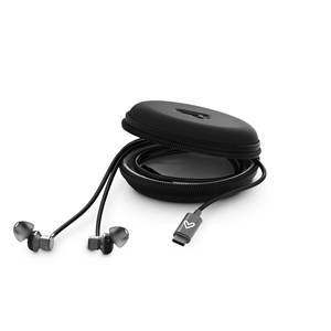 Écouteurs de type C métallisés (connexion Type-C, microphone, contrôle du volume, aluminium, plastique recyclé) - Product Image 5