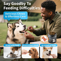 Friandises à mâcher apaisantes pour chiens avec L-Théanine et Ashwagandha, soutien cognitif et immunitaire, compléments de santé, personnalisation OEM